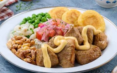 Recetas 7 Fritadina con mote y salsa cheese spread