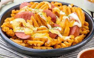 Recetas 19 Salchipapina tropical