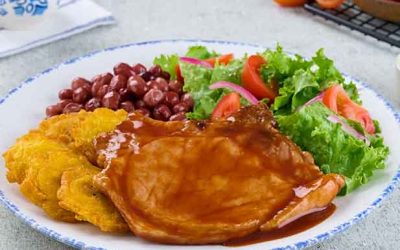 Recetas 31 Chuletina con salsa bbq y sirope de maple