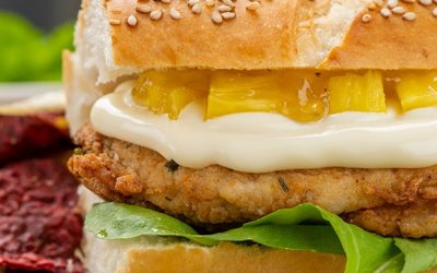 Recetas 26 Sandwich de milanesina con mermelada de piña y mayonesa