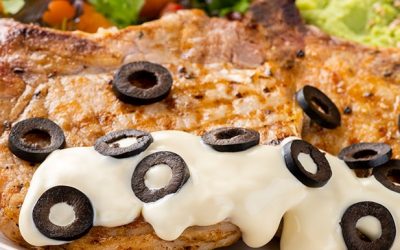 Recetas 30 Chuletina con mayonesa de limón y aceitunas