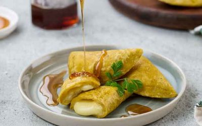 Empanadina de verde con queso y sirope de maple