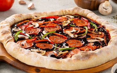 Pizzina con salsa teriyaki